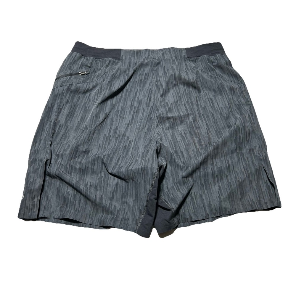 Lululemon Shorts Mens XL Gray Black Workout Athletic Shorts 9" Inseam Unlined - Picture 5 of 6